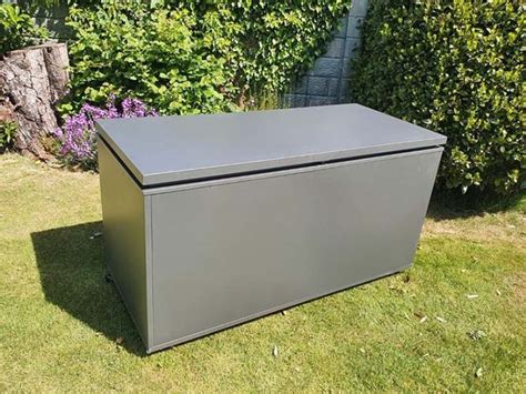 outdoor storage box metal|metal waterproof box with lid.